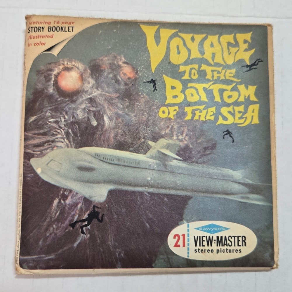 Vintage Sawyers View Master Voyage to Bottom of Sea 3 Reel Set B483 USA Made